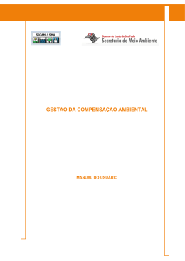 GEST&Atilde;O DA COMPENSA&Ccedil;&Atilde;O AMBIENTAL
