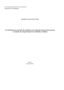 Instituto de Computa&ccedil;&atilde;o Um m&eacute;todo para a gera&ccedil;&atilde;o de estimativas