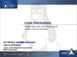 About Linux Distributions