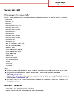 Guia de conex&atilde;o