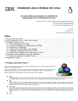 Guia para come&ccedil;ar com Java em Linux