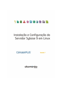 Instala&ccedil;&atilde;o e Configura&ccedil;&atilde;o Sybase 9 Linux \(32