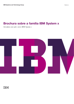 Brochura sobre a fam&iacute;lia IBM System x