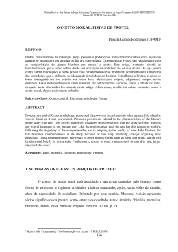 196 O CONTO MORAL: PISTAS DE PROTEU Priscila Gomes