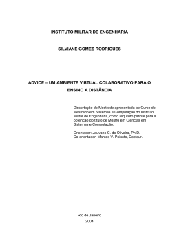 um ambiente virtual colaborativo para o ensino a dist&acirc;ncia