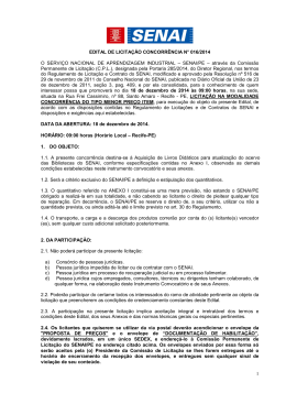 EDITAL CONCORRENCIA 016