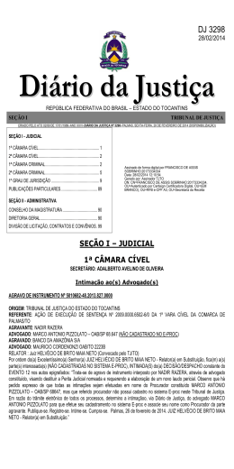 DJ 3298 - Tribunal de Justi&ccedil;a do Estado do Tocantins