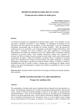 RES&Iacute;DUOS DOMICILIARES RECICL&Aacute;VEIS