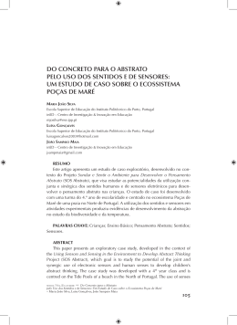 DO CONCRETO PARA O ABSTRATO PELO USO DOS SENTIDOS