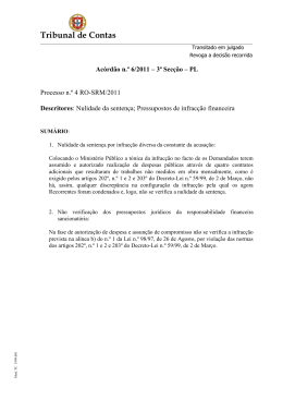 Ac&oacute;rd&atilde;o n.&ordm; 6/2011 &ndash; 3&ordf; Sec&ccedil;&atilde;o-PL