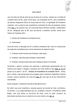 ATA 2/2015 Aos nove dias do mês de julho do ano de dois mil e