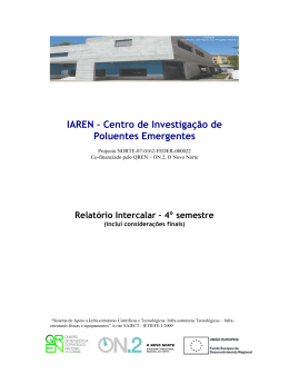 Relatório Intercalar - 4º semestre - IAREN