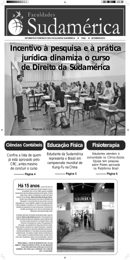 18° Edição - Faculdades Sudamérica