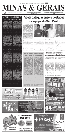 Jornal Minas e Gerais -14 de maio 2012