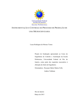 instrumenta&ccedil;&atilde;o e controle do processo de - Poli Monografias