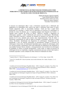 a importância do processo de enfermagem como