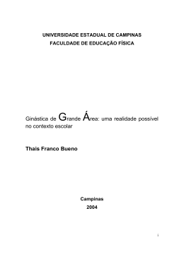 Gin&aacute;stica de Grande &Aacute;rea: uma realidade poss&iacute;vel