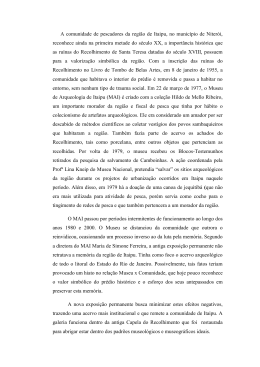 A comunidade de pescadores da região de Itaipu