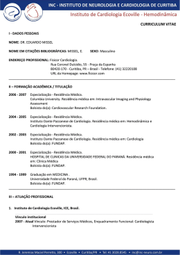 Dr. EDUARDO MISSEL SILVA - Instituto de Neurologia de Curitiba