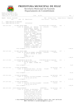 PREFEITURA MUNICIPAL DE FELIZ - Governo do Estado do Rio