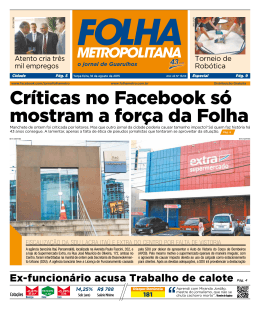 + VEJA MAIS - Folha Metropolitana