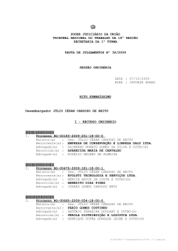 PODER JUDICI&Aacute;RIO DA UNI&Atilde;O TRIBUNAL REGIONAL DO