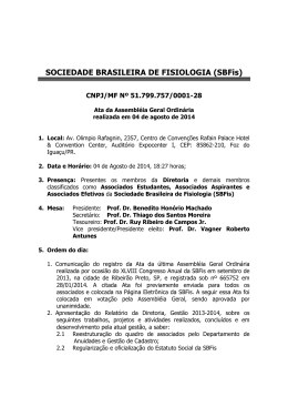 SOCIEDADE BRASILEIRA DE FISIOLOGIA (SBFis)