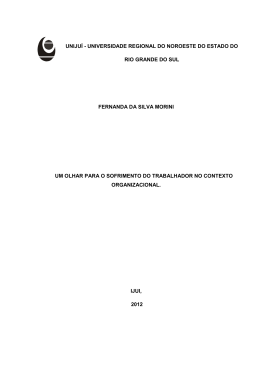 FERNANDA DA SILVA MORINI UM OLHAR PARA O SOFRIMENTO