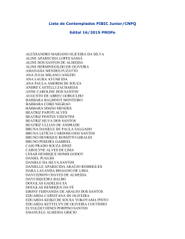 Acesse aqui a Lista de Contemplados/2015