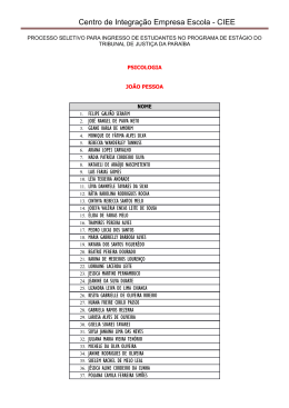 POLO I - Psicologia - Tribunal de Justiça da Paraíba