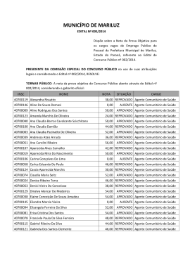 Nota Objetiva - Mariluz