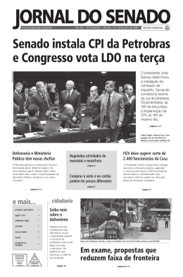 veja o quadro - Senado Federal