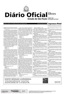 Judici&aacute;rio - Imprensa Oficial