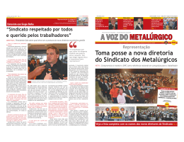 leia na &iacute;ntegra - Sindicato dos Metal&uacute;rgicos da Grande Curitiba