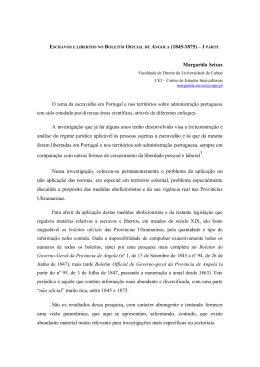 Escravos e libertos no Boletim Oficial de Angola