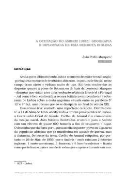 A ocupa&ccedil;&atilde;o do Ambriz - Centro de Estudos Africanos da