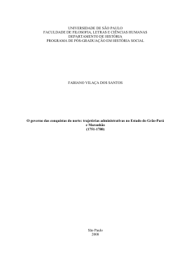O governo das conquistas do norte: trajet&oacute;rias administrativas no