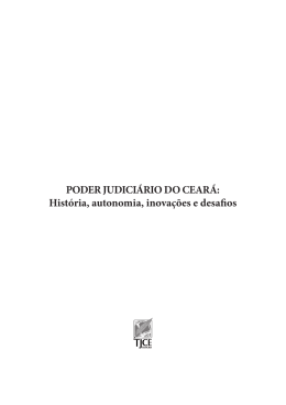 PODER JUDICIÁRIO DO CEARÁ: História, autonomia