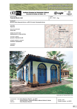 Fazenda Monte Caf&eacute; - Instituto Cidade Viva