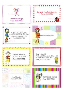 tags plastificados para malas ou mochilas