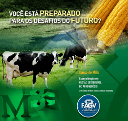 MBA Gestão Sustentável do Agronegócio
