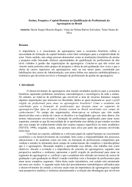 Ensino, Pesquisa e Capital Humano na Qualifica&ccedil;&atilde;o de