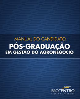 Manual do Candidato