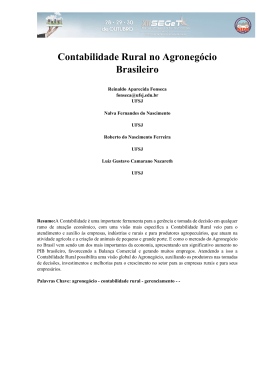Contabilidade Rural no Agronegócio Brasileiro