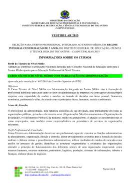 INFORMA&Ccedil;&Otilde;ES SOBRE OS CURSOS