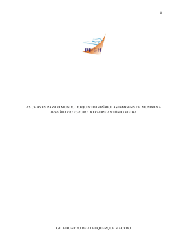 as chaves para o mundo do quinto imp&eacute;rio: as imagens de mundo