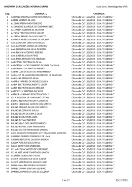 Lista de Homologados CsF/UFPE.