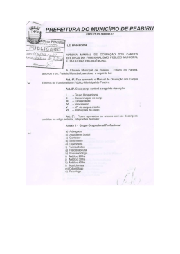 PREFEITURA Do MUNICÍPIO DE PEABiRu