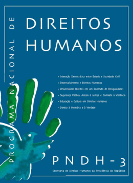 PNDH-3 - Secretaria de Direitos Humanos