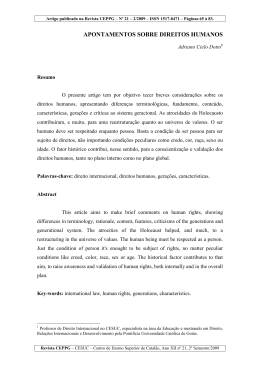 5. Apontamentos sobre direitos humanos